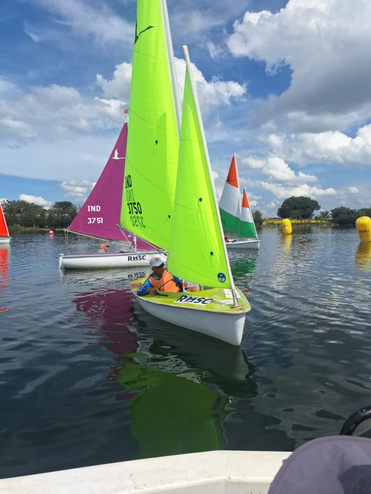 Hansa inclusive dinghy sailing on KRS Backwaters, Mysore